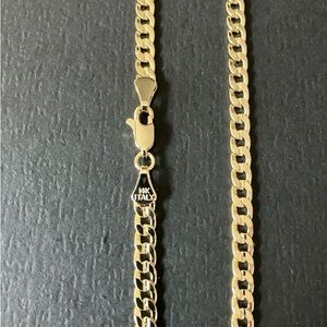 14K Italy Gold Chain Necklace 24”